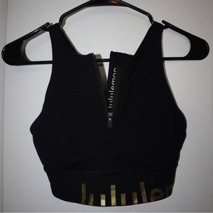 Lululemon Energy Bra High Neck Long Line Zip *Medium Support, B–D Cup